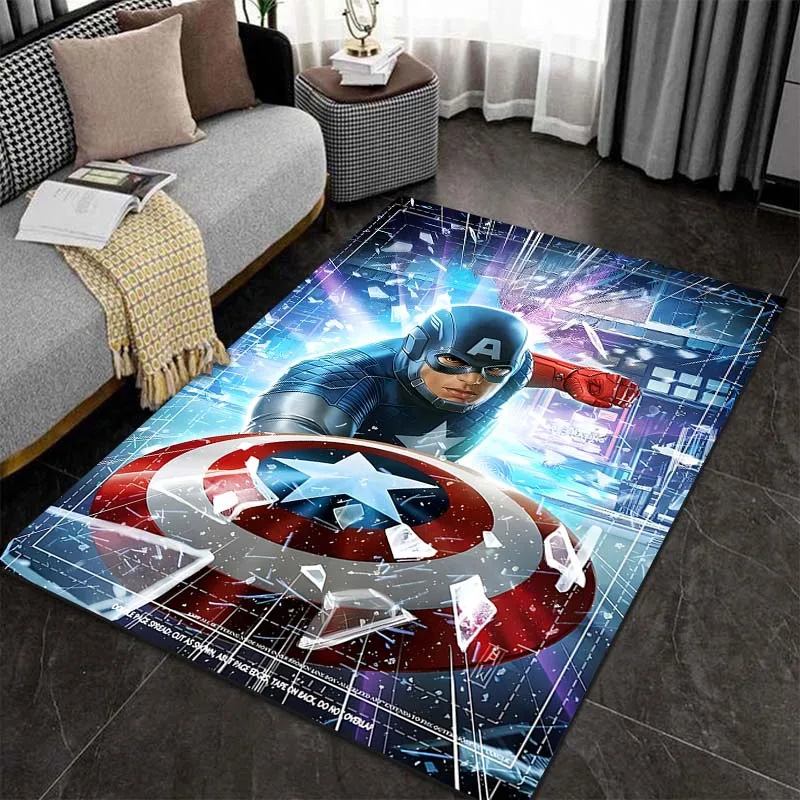 Captain America Area Rug Captain America Carpet Dining Room Rug Indoor Rugs