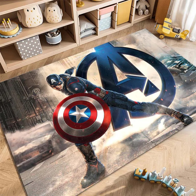 Captain America Area Rug Captain America Carpet Dining Room Rug Outdoor Rug