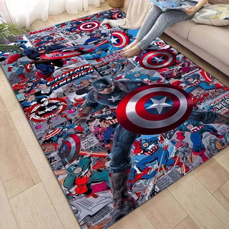 Captain America Area Rug Captain America Carpet Dining Room Rugs Indoor Outdoor Rug