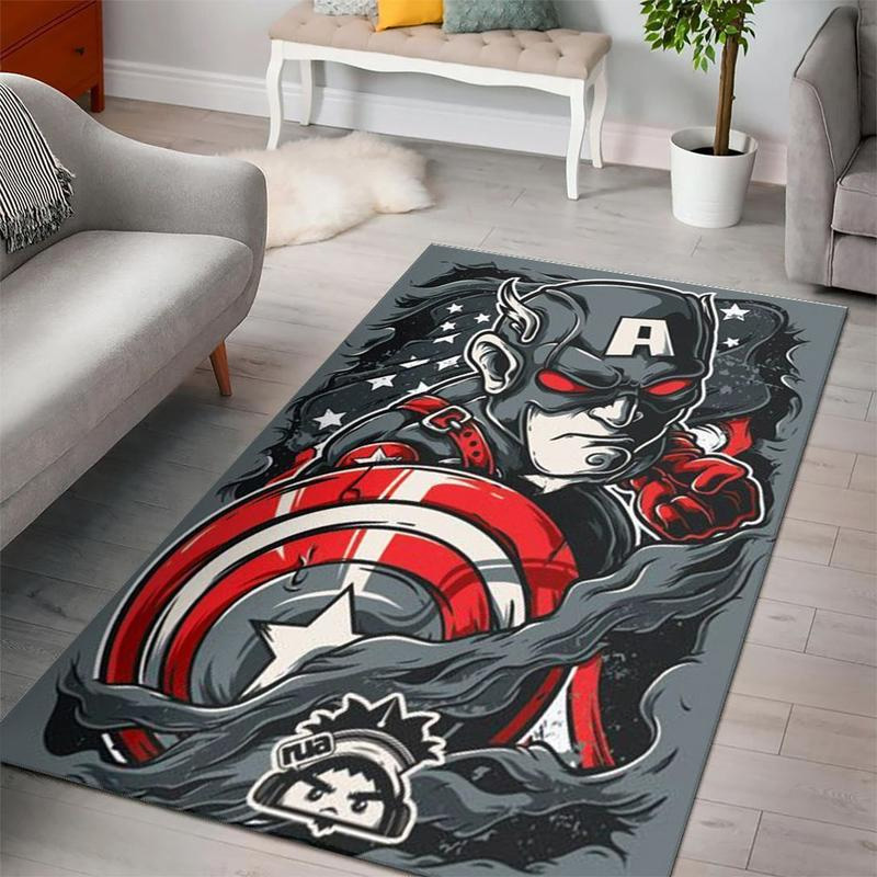 Captain America Area Rug Captain America Carpet Dining Room Rugs Indoor Rugs