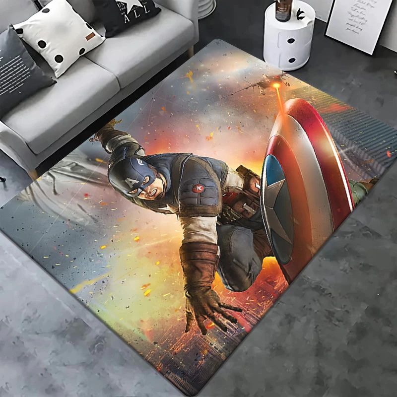 Captain America Area Rug Captain America Carpet Dining Room Rugs Outdoor Rugs