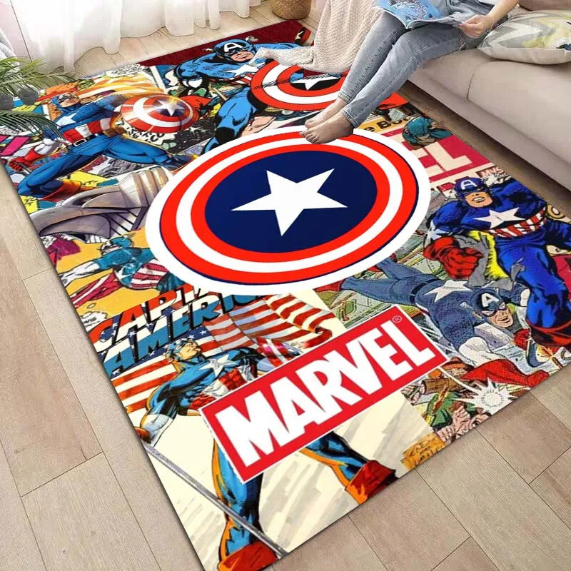 Captain America Area Rug Captain America Carpet Kitchen Rug Indoor Rug