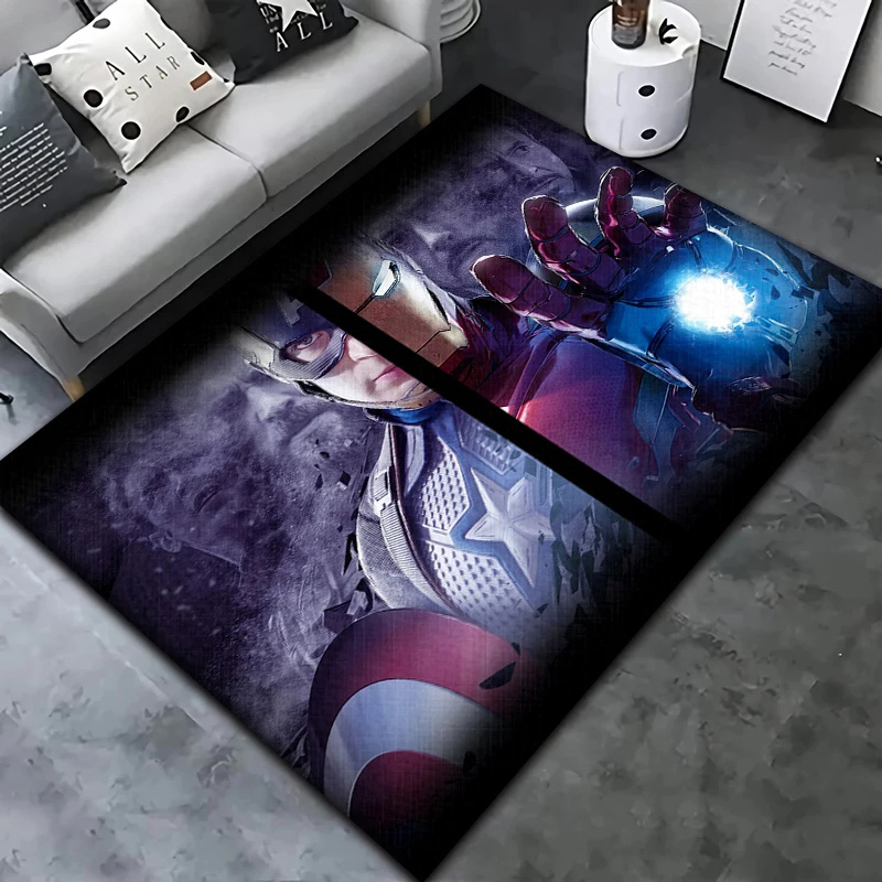Captain America Area Rug Captain America Carpet Living Room Area Rug Indoor Outdoor Rug