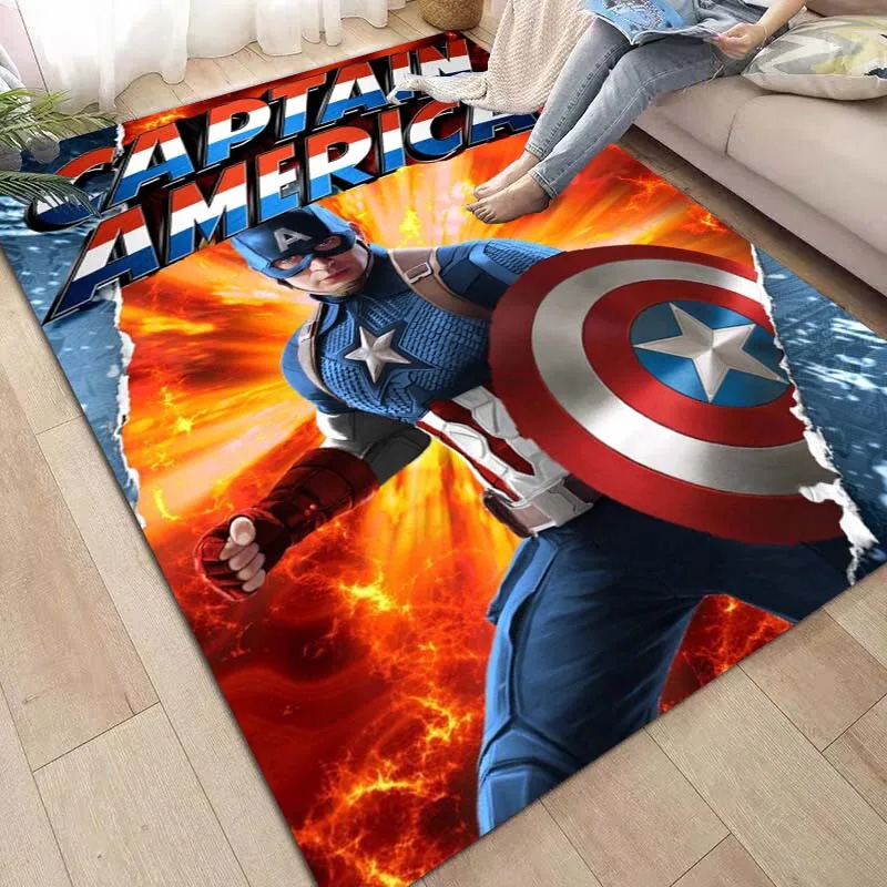 Captain America Area Rug Captain America Carpet Living Room Area Rug Indoor Rug