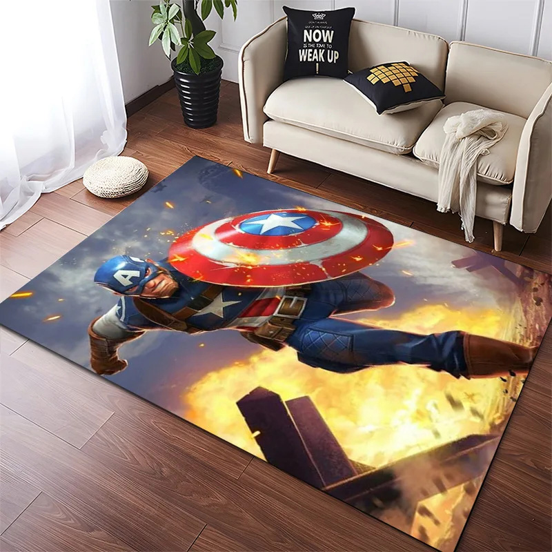 Captain America Area Rug Captain America Carpet Living Room Area Rug Indoor Rug