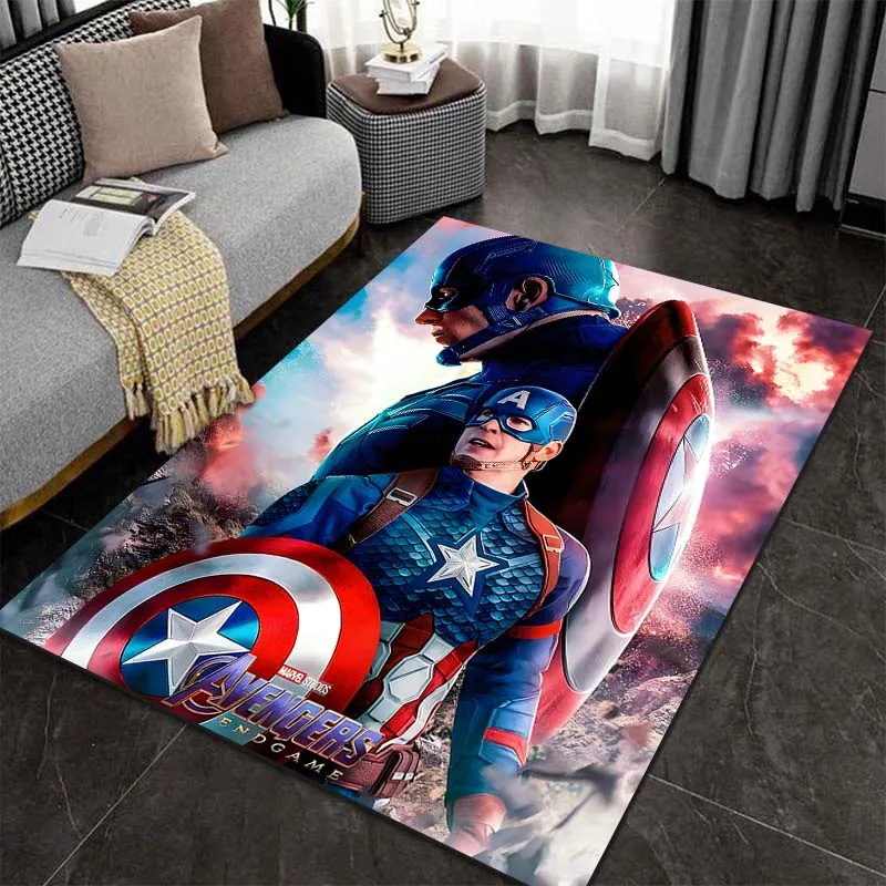 Captain America Area Rug Captain America Carpet Living Room Area Rug Indoor Rugs