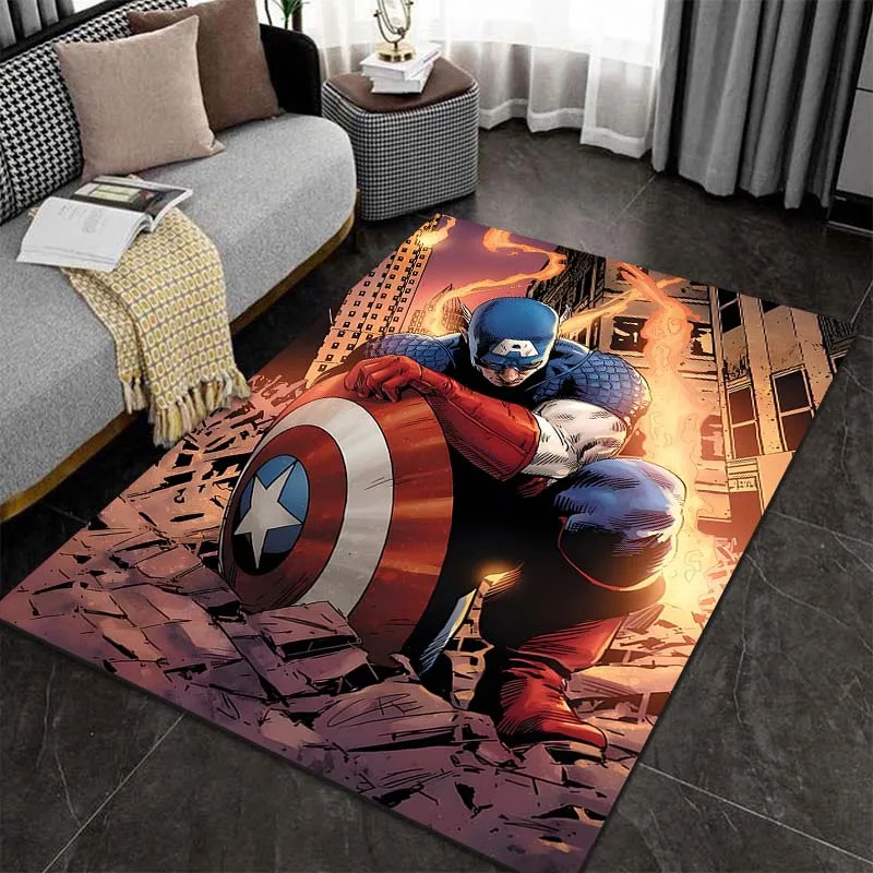 Captain America Area Rug Captain America Carpet Living Room Rug Indoor Rugs