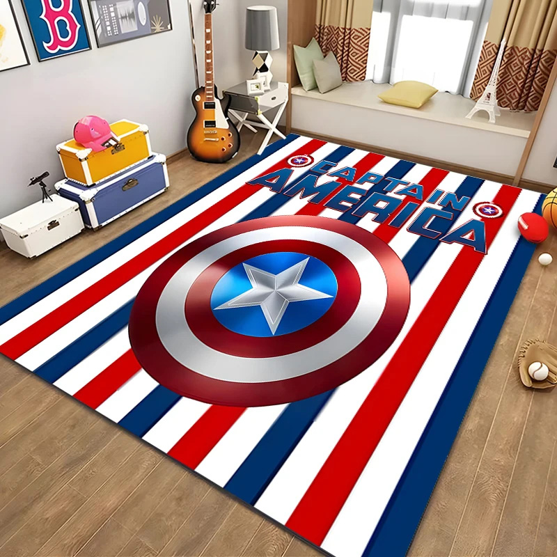 Captain America Area Rug Captain America Carpet Living Room Rug Indoor Rugs
