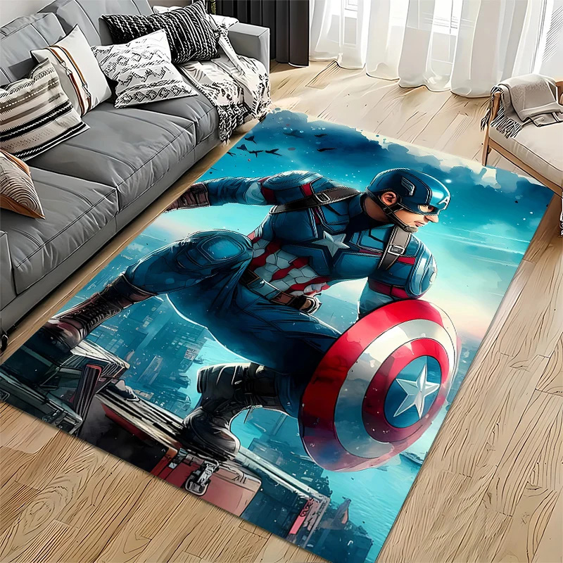Captain America Area Rug Captain America Carpet Living Room Rug Indoor Rugs