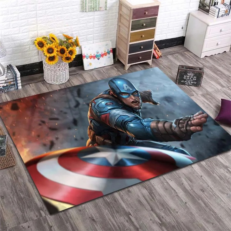 Captain America Area Rug Captain America Carpet Living Room Rug Outdoor Rug