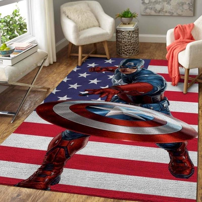 Captain America Rug Captain America Carpet Bedroom Area Rug Indoor Rug