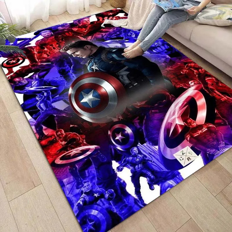 Captain America Rug Captain America Carpet Bedroom Area Rug Indoor Rug