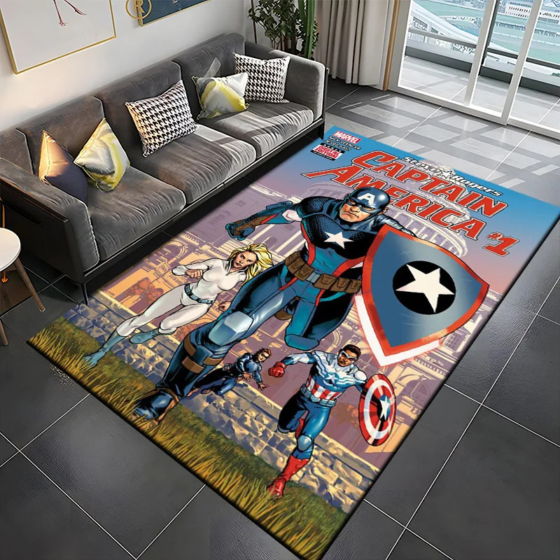 Captain America Rug Captain America Carpet Bedroom Area Rug Indoor Rugs