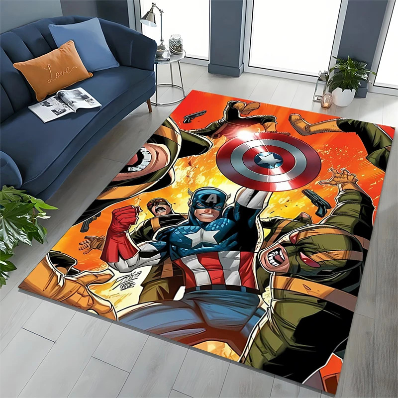 Captain America Rug Captain America Carpet Bedroom Area Rug Indoor Rugs