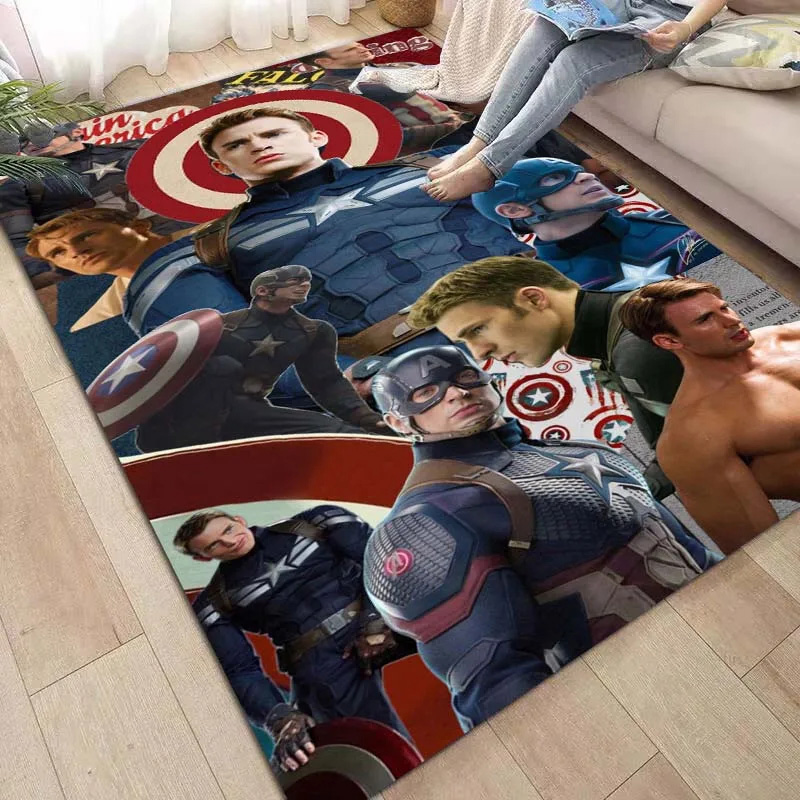Captain America Rug Captain America Carpet Bedroom Rug Indoor Rug