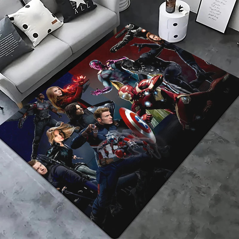 Captain America Rug Captain America Carpet Dining Room Rugs Indoor Outdoor Rugs