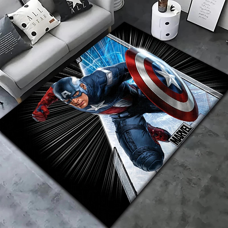Captain America Rug Captain America Carpet Dining Room Rugs Indoor Rugs