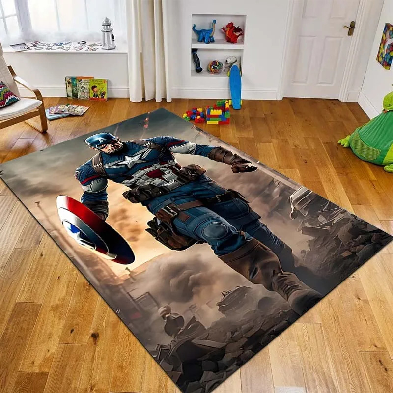 Captain America Rug Captain America Carpet Dining Room Rugs Outdoor Rugs