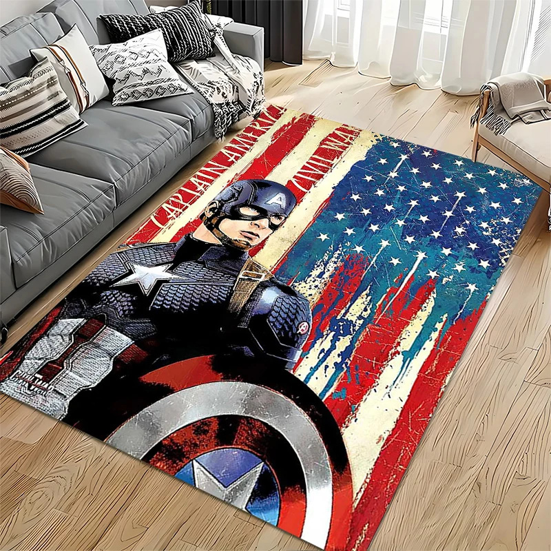 Captain America Rug Captain America Carpet Kitchen Rug Indoor Outdoor Rug