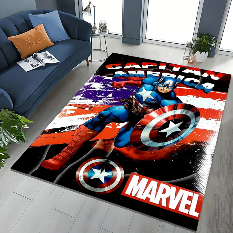 Captain America Rug Captain America Carpet Living Room Area Rug Indoor Outdoor Rug