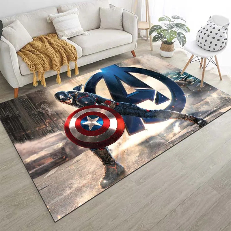 Captain America Rug Captain America Carpet Living Room Area Rug Indoor Outdoor Rugs