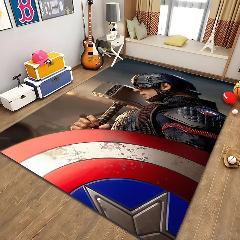 Captain America Rug Captain America Carpet Living Room Area Rug Indoor Outdoor Rugs