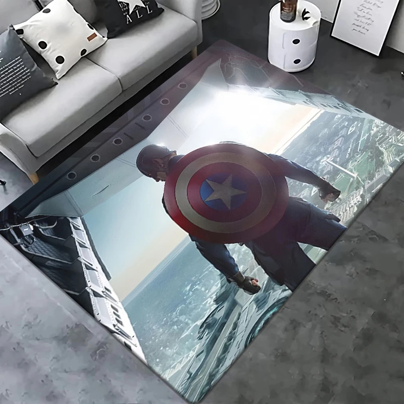 Captain America Rug Captain America Carpet Living Room Rug Outdoor Rug