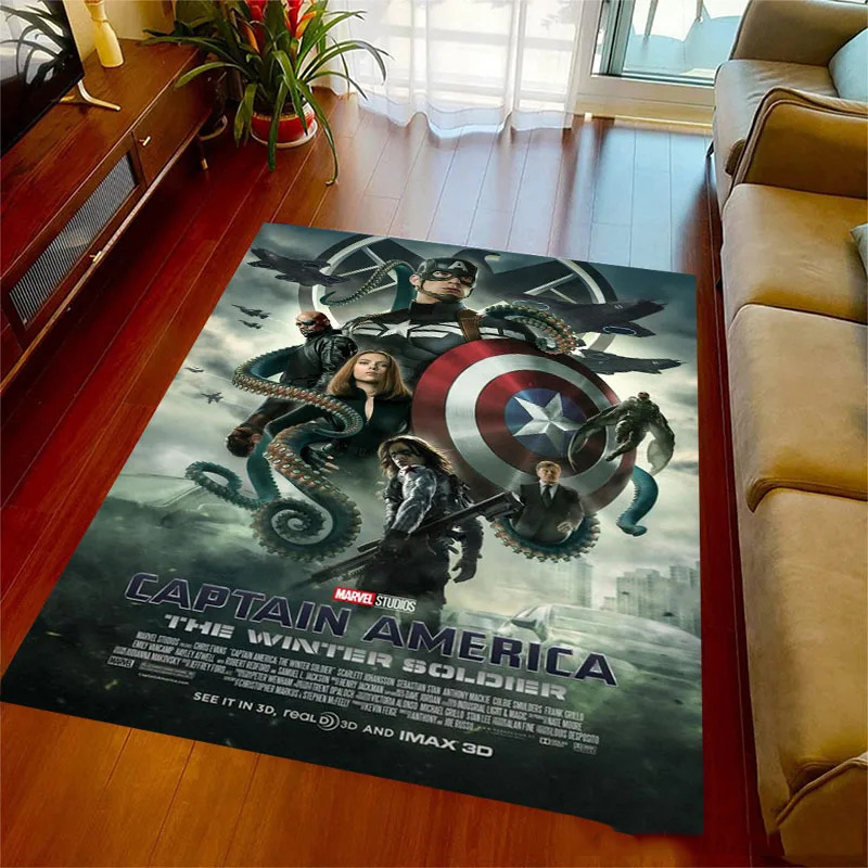 Captain America Rug Captain America Carpet Living Room Rug Outdoor Rugs