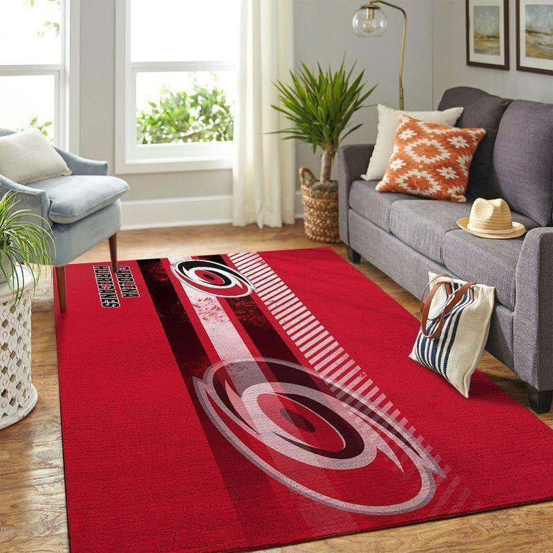 Carolina Hurricanes Area Rug NHL Area Rug Living Room Area Rug Outdoor Rug Rectangle Carpet