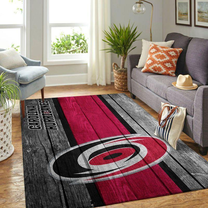 Carolina Hurricanes Rug NHL Area Rug Dining Room Rug Indoor Rug Rectangle Carpet