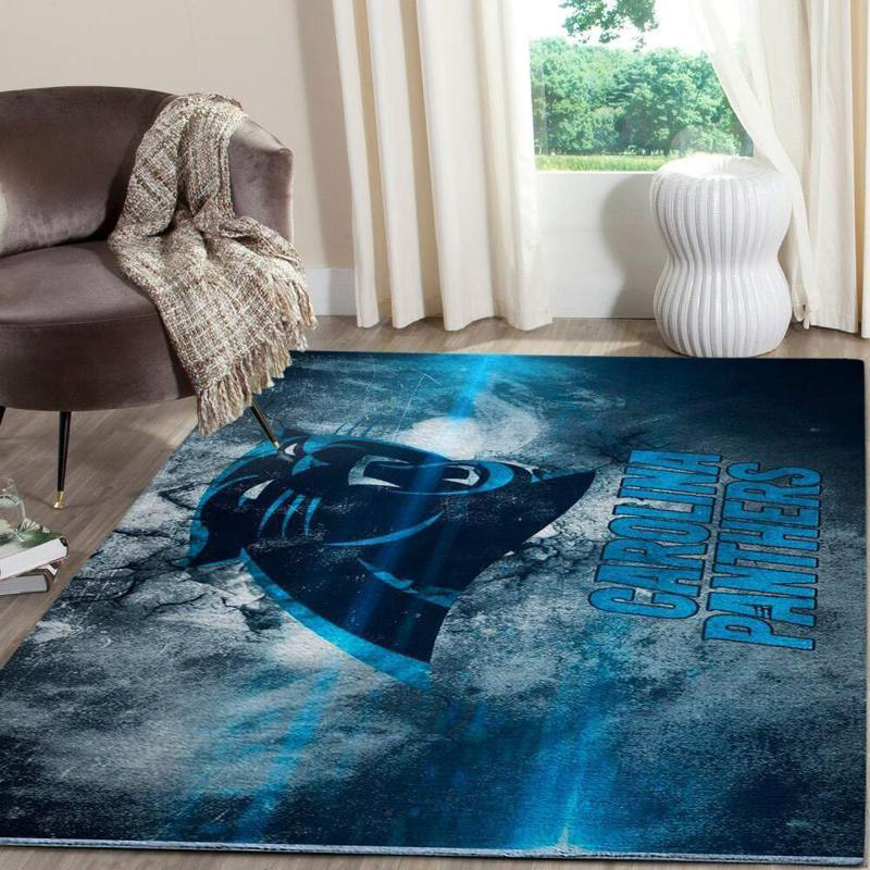 Carolina Panthers Rug NFL Area Rug Dining Room Rugs Indoor Outdoor Rugs Rectangle Carpet