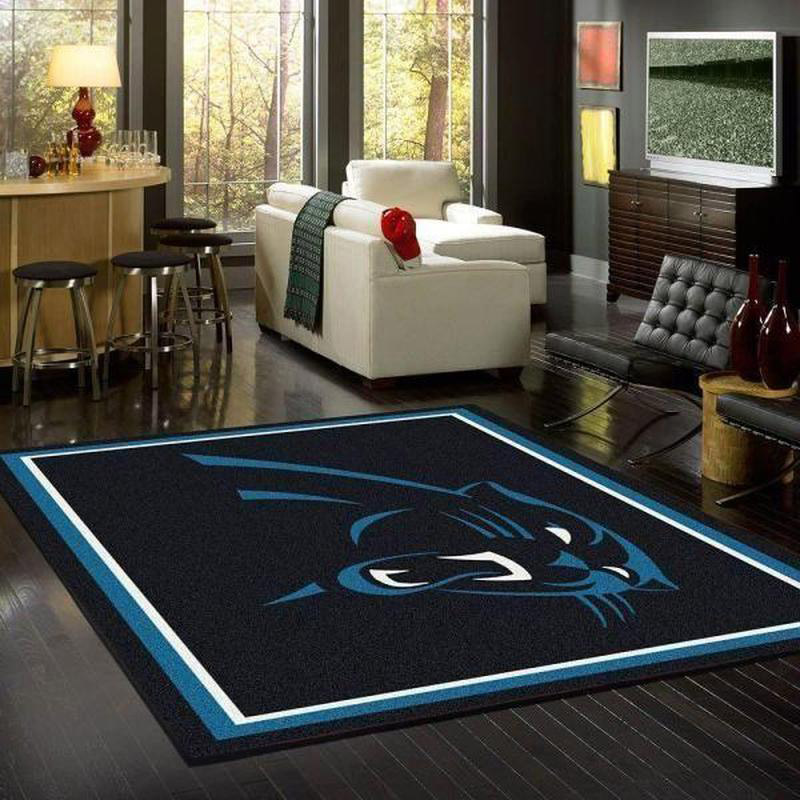 Carolina Panthers Area Rug NFL Area Rug Bedroom Area Rug Outdoor Rug Rectangle Carpet