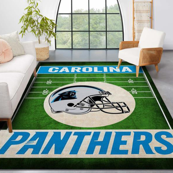 Carolina Panthers Rug NFL Area Rug Living Room Rug Indoor Rugs Rectangle Carpet