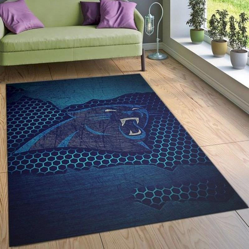 Carolina Panthers Area Rug NFL Area Rug Dining Room Rug Indoor Outdoor Rug Rectangle Carpet