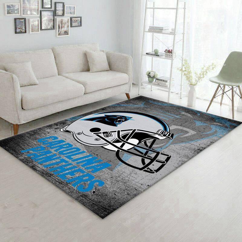 Carolina Panthers Area Rug NFL Area Rug Bathroom Rugs Indoor Rugs Rectangle Carpet