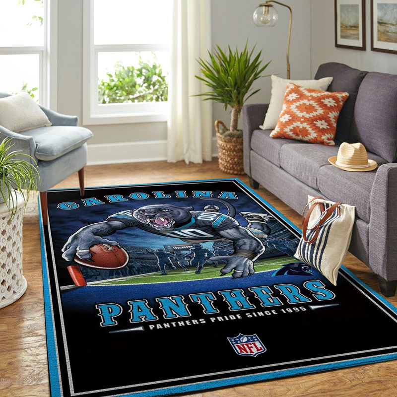 Carolina Panthers Area Rug NFL Area Rug Bedroom Area Rug Outdoor Rug Rectangle Carpet