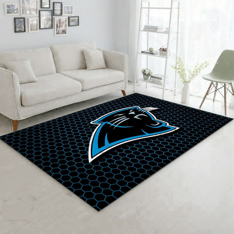 Carolina Panthers Area Rug NFL Area Rug Kitchen Rug Outdoor Rugs Rectangle Carpet