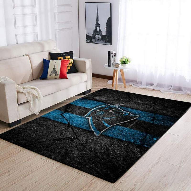 Carolina Panthers Area Rug NFL Area Rug Bathroom Rugs Indoor Outdoor Rug Rectangle Carpet