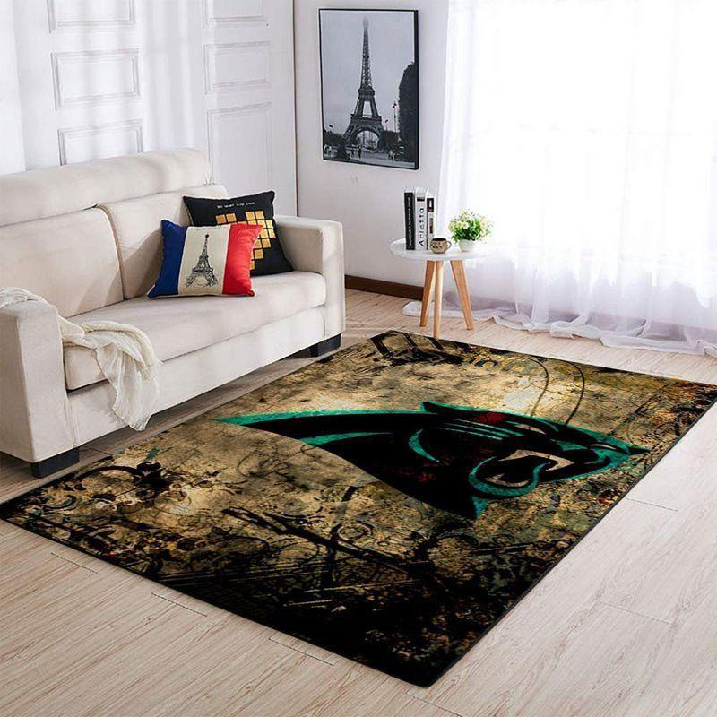 Carolina Panthers Rug NFL Area Rug Bathroom Rug Indoor Outdoor Rug Rectangle Carpet