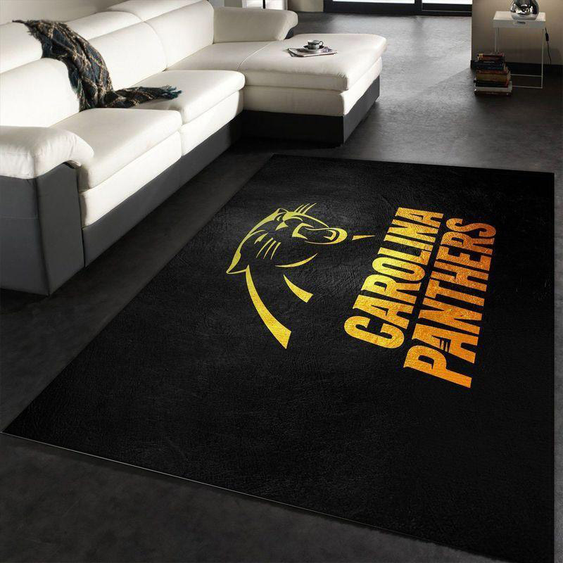 Carolina Panthers Area Rug NFL Area Rug Kitchen Rug Outdoor Rug Rectangle Carpet