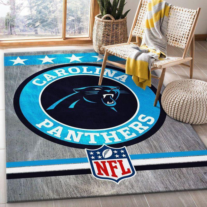Carolina Panthers Area Rug NFL Area Rug Bedroom Area Rug Outdoor Rugs Rectangle Carpet