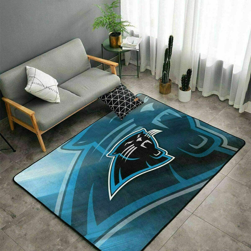 Carolina Panthers Rug NFL Area Rug Bathroom Rugs Indoor Outdoor Rug Rectangle Carpet