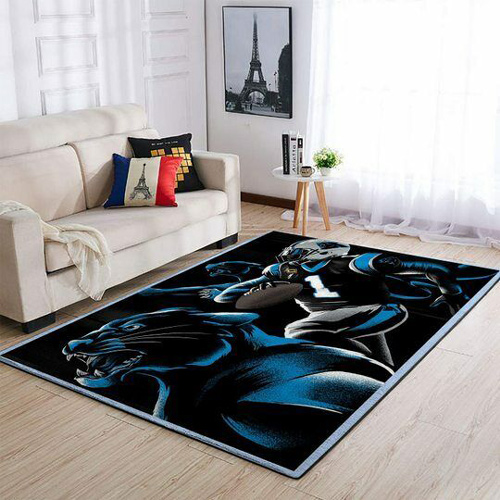 Carolina Panthers Rug NFL Area Rug Bedroom Rug Indoor Rugs Rectangle Carpet