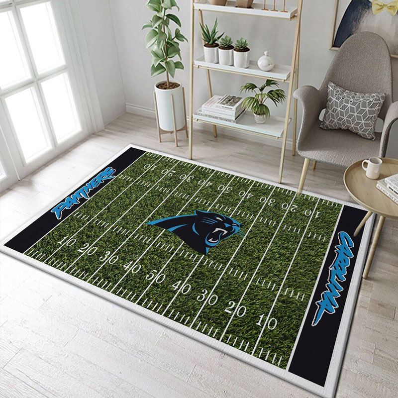 Carolina Panthers Rug NFL Area Rug Living Room Area Rug Indoor Rugs Rectangle Carpet