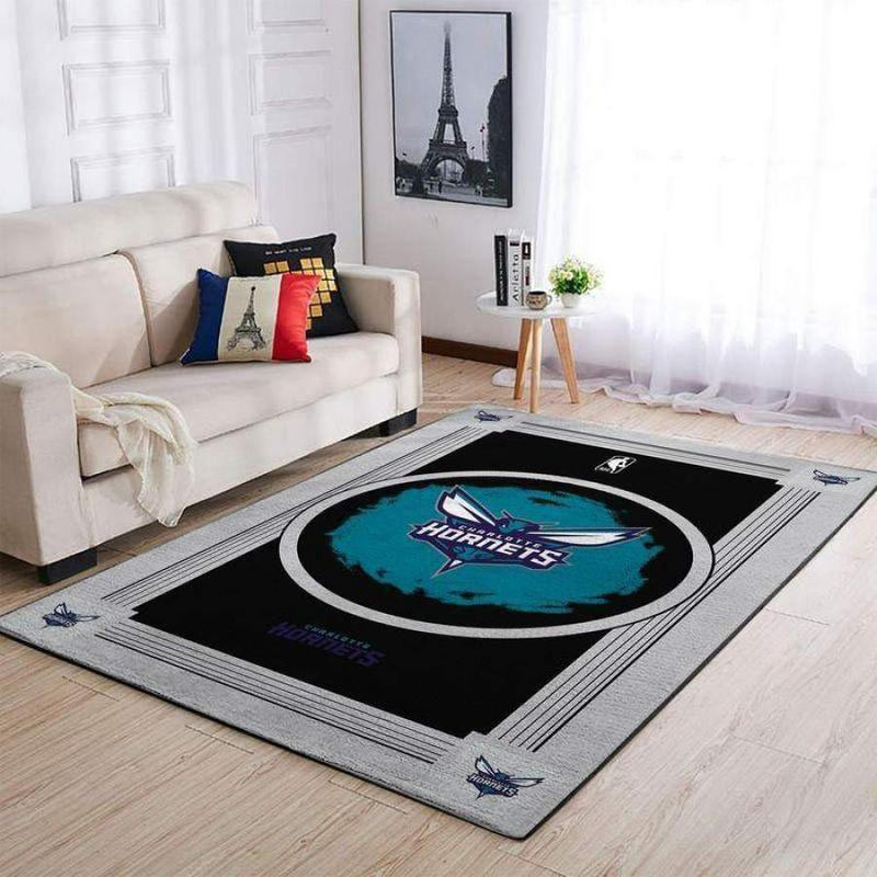 Charlotte Hornets Area Rug NBA Area Rug Bedroom Area Rug Indoor Outdoor Rug Rectangle Carpet