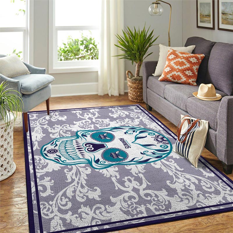 Charlotte Hornets Area Rug NBA Area Rug Bathroom Rugs Indoor Outdoor Rugs Rectangle Carpet