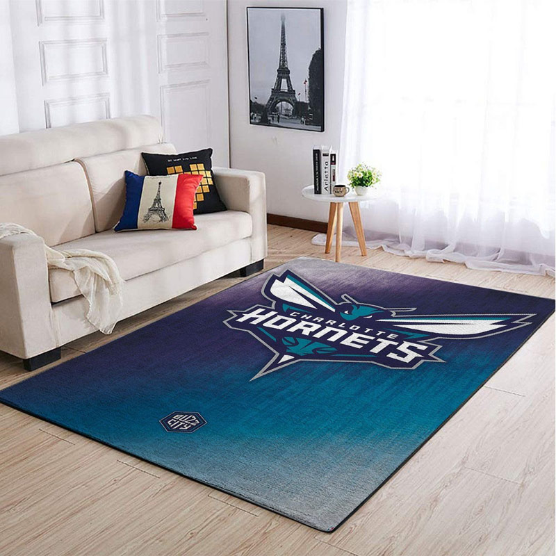 Charlotte Hornets Area Rug NBA Area Rug Living Room Rug Outdoor Rugs Rectangle Carpet