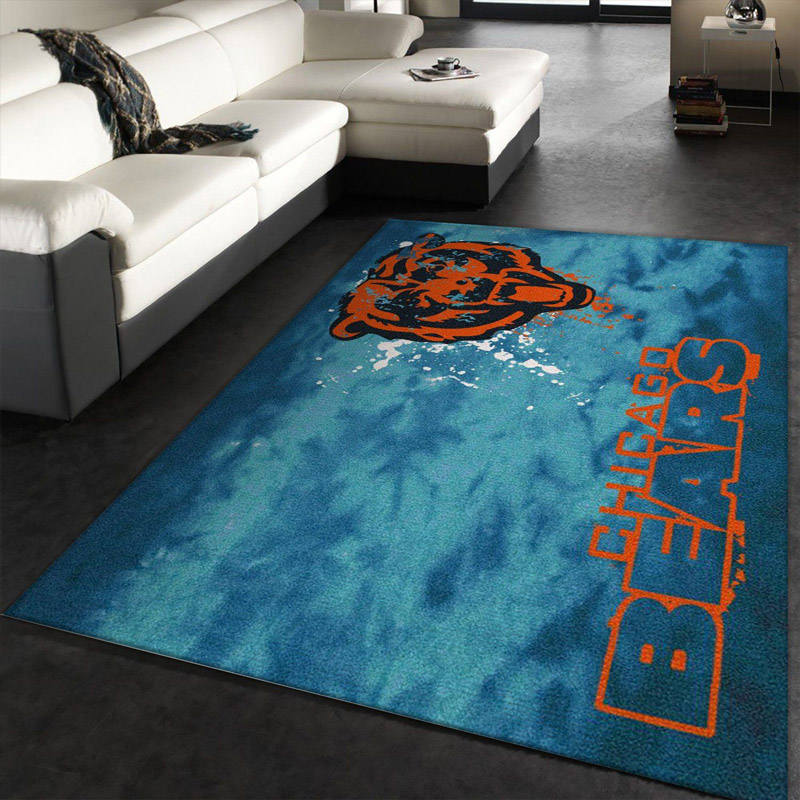Chicago Bears Rug NFL Area Rug Living Room Rug Indoor Outdoor Rug Rectangle Carpet