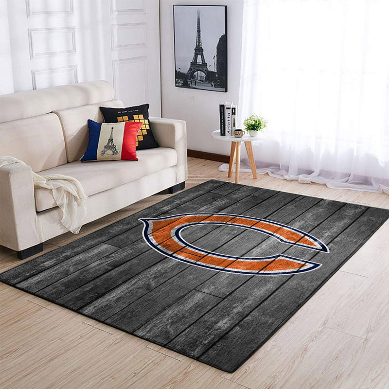 Chicago Bears Area Rug NFL Area Rug Bedroom Rug Indoor Outdoor Rug Rectangle Carpet