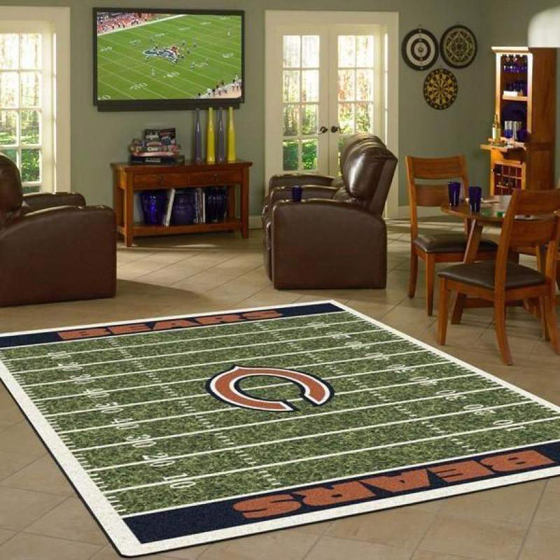 Chicago Bears Area Rug NFL Area Rug Bathroom Rug Outdoor Rugs Rectangle Carpet